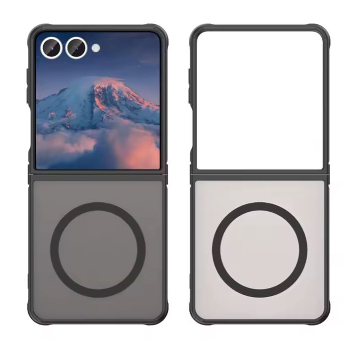 Samsung Z FLIP 7 Husa Magsafe Fata Spate Plastic Neagra Albastra Mov