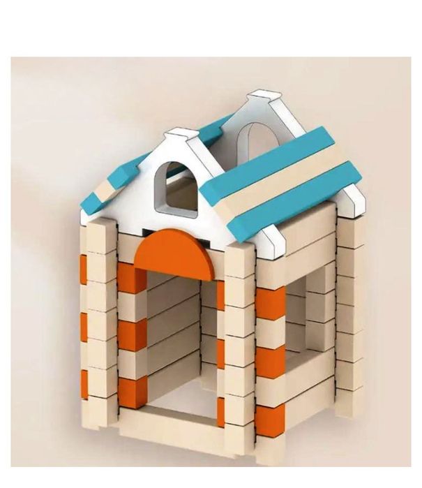 Монтесори дървено Лего 120 части