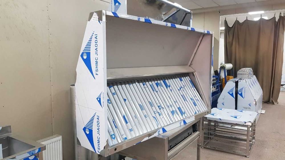 Зонт островной и квадратный нержавейка \ Oshxona \ Nerjaveyka