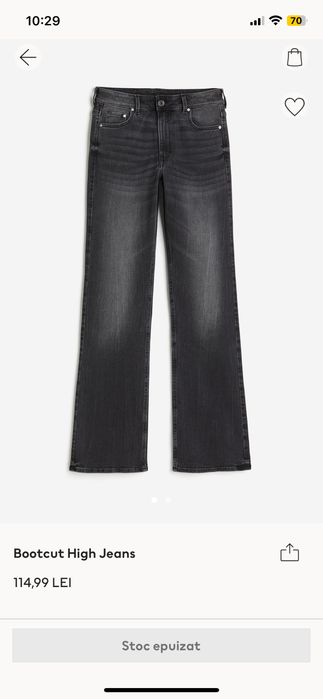 Blugi/ jeans Bootcut noi H&M