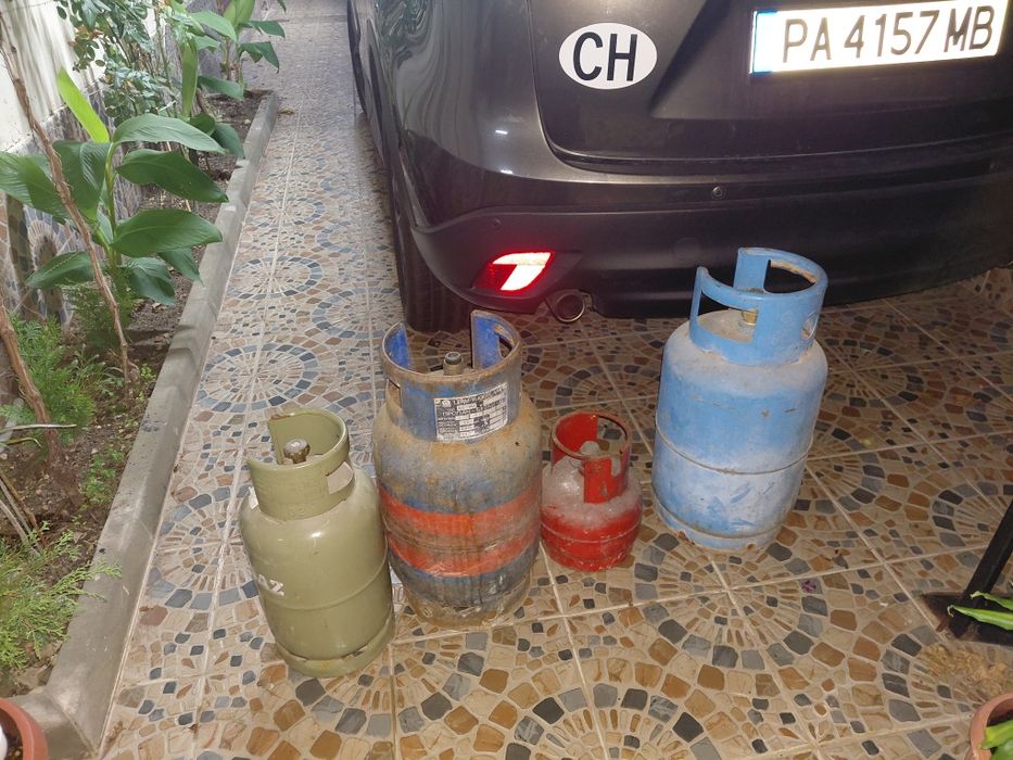 Газови бутилка, голяма