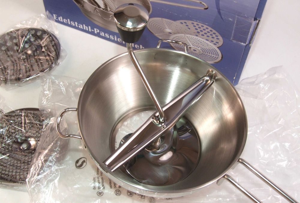 STORCATOR rosii, RAZATOR legume, PASATOR, inox, Made in Germany, NOU