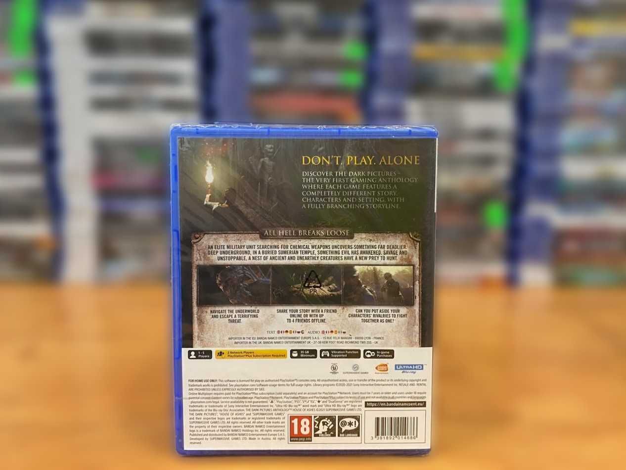 Новый диск The Dark Pictures: House of Ashes PS5 Много Игр