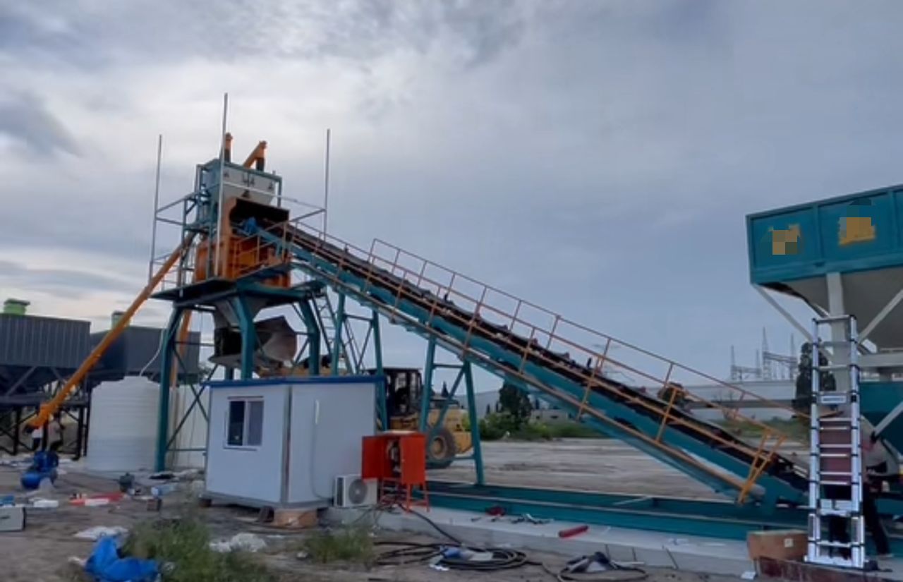 Бетон завод . Ленточный.  60 м3/час . Замонавий бетон завод . Бренд