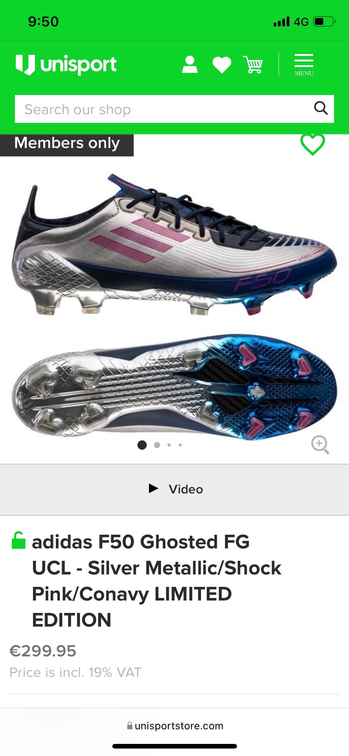 Adidas f50 x ghosted