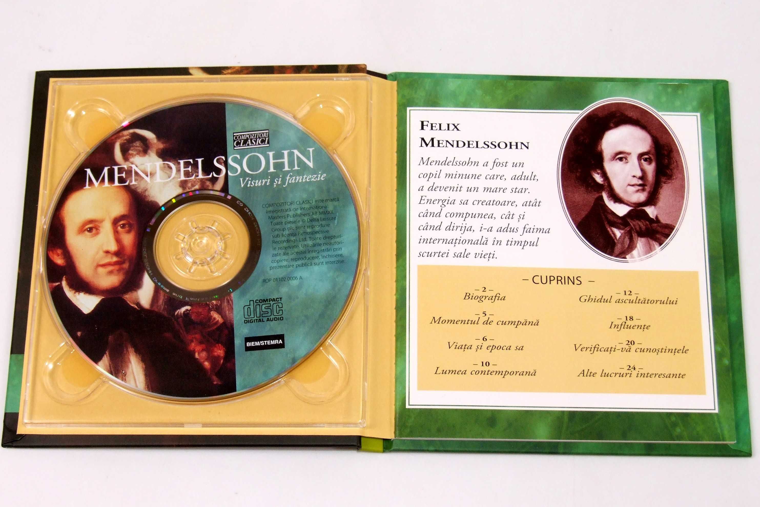 Set 5 CD-uri: Brahms, J. Strauss, Mendelssohn, Puccini, Haydn, NOI