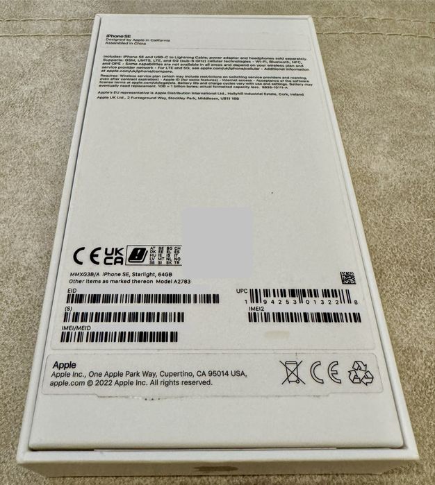 iPhone SE 2022, Starlight, 64GB