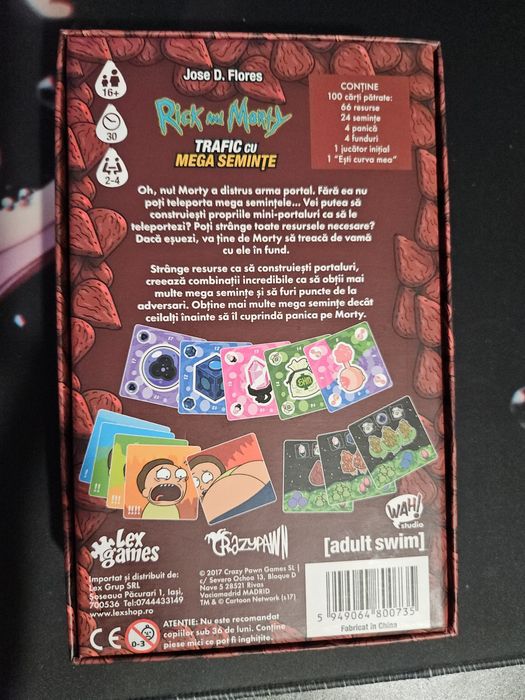 Joc Boardgame - Rick and Morty: Trafic cu Mega Seminte