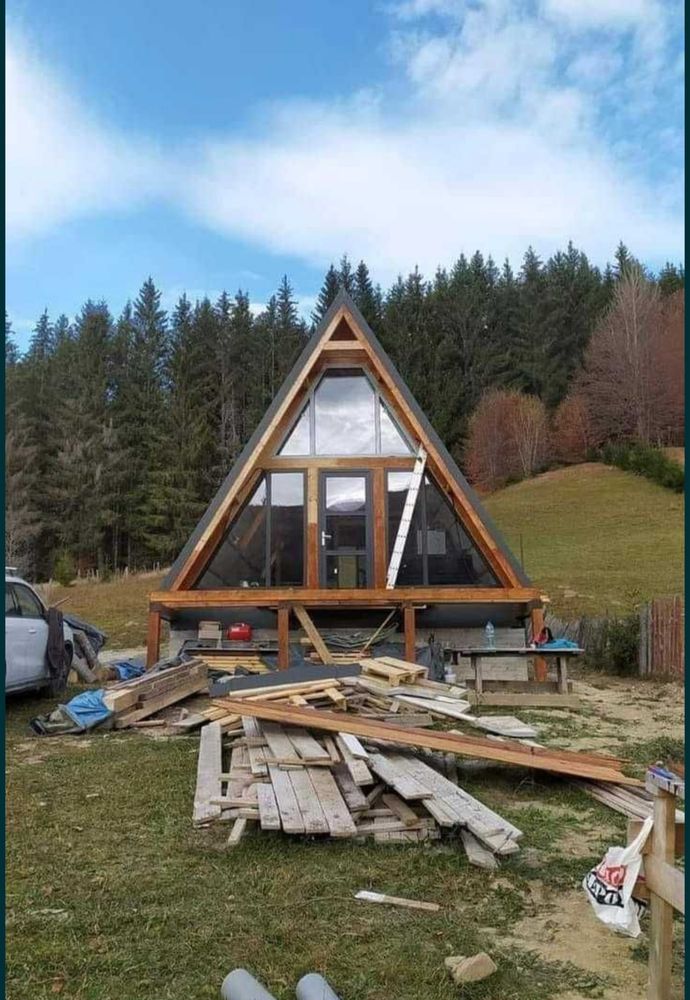 Vand Cabane din lemn Tip A