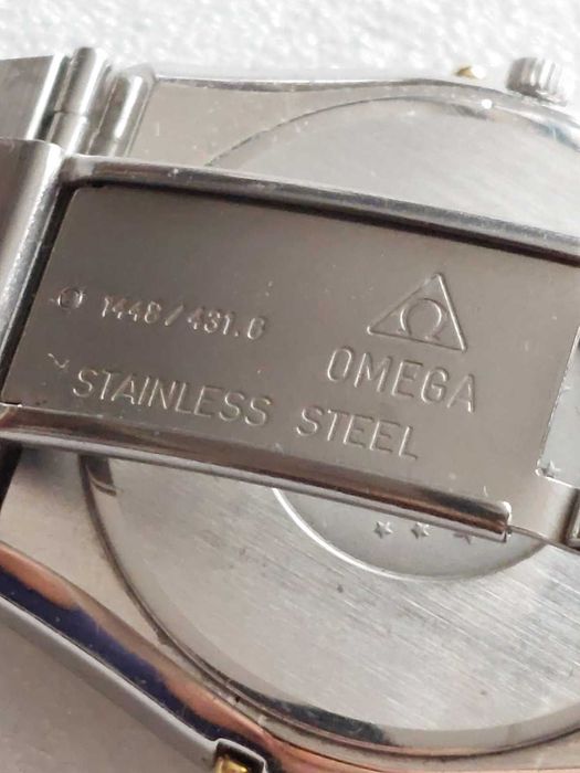 Omega Constellation-часовник Омега кварц- стомана и златна гривна 18к.