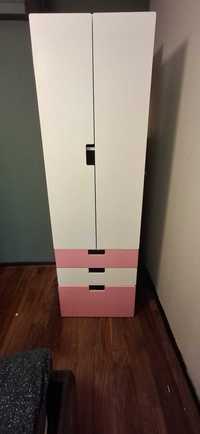 Детски гардероб IKEA Struva - Бяло-розов