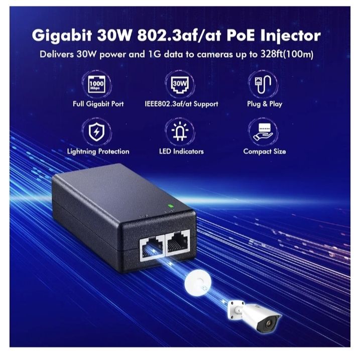 Adaptateur Non-PoE vers PoE