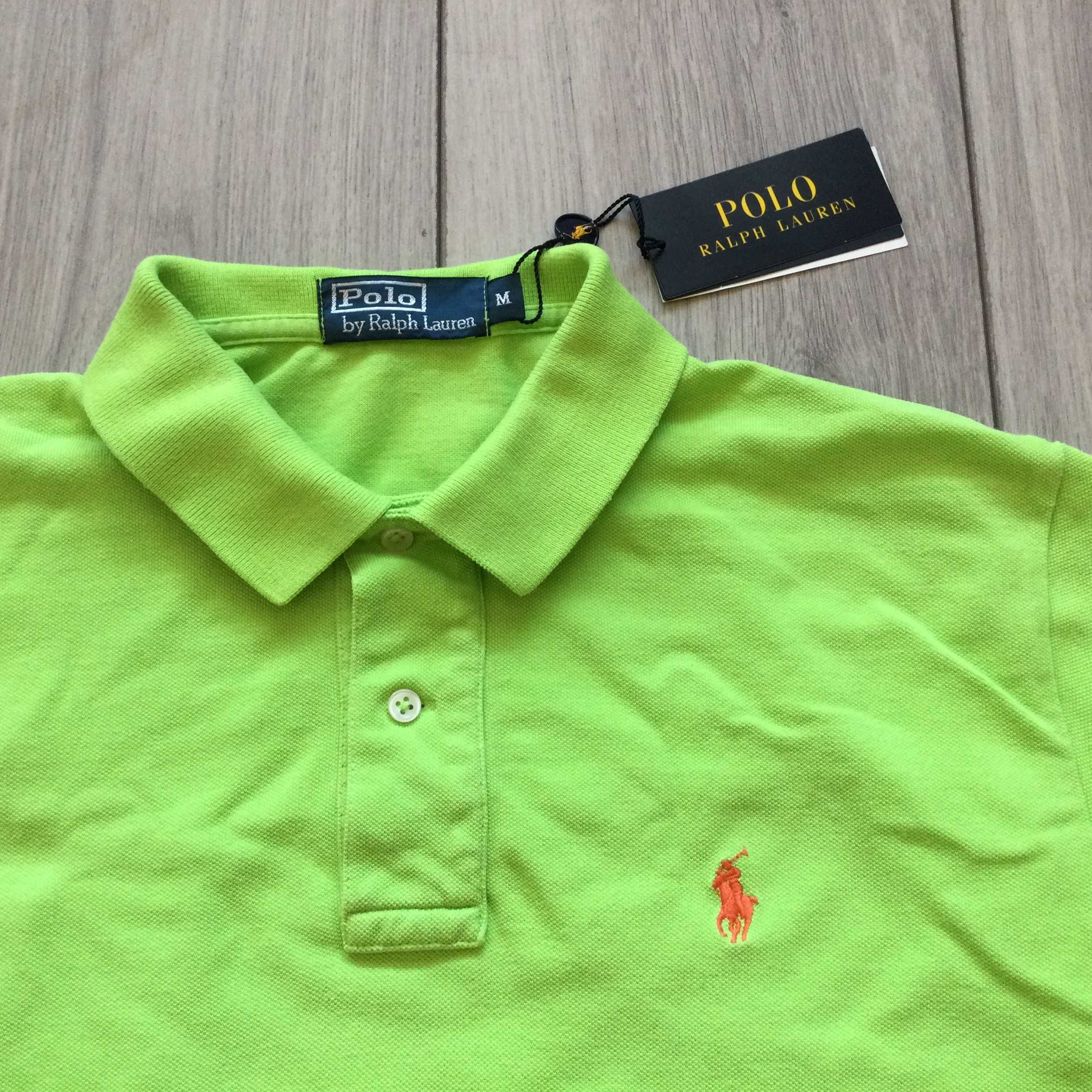 НОВА оригинална зелена тениска с яка POLO RALPH LAUREN размер M от САЩ