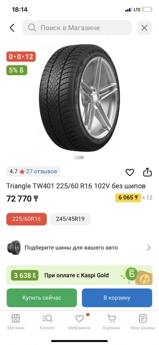 Triangle TW401 225/60 R16 102V без шипов