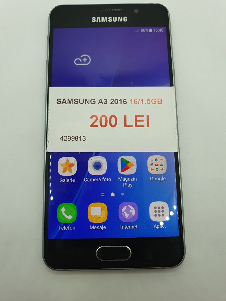 Samsung A3 2016 16/1.5GB•Amanet Lazar Crangasi•42998