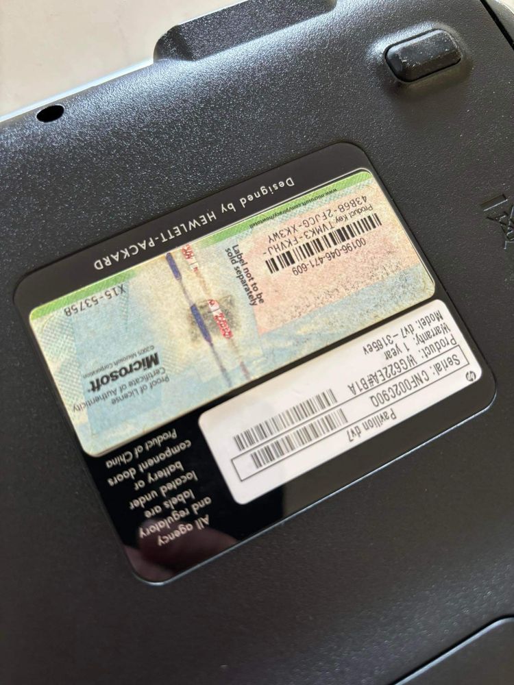 HP Pavilion dv7 Ram 6 GB