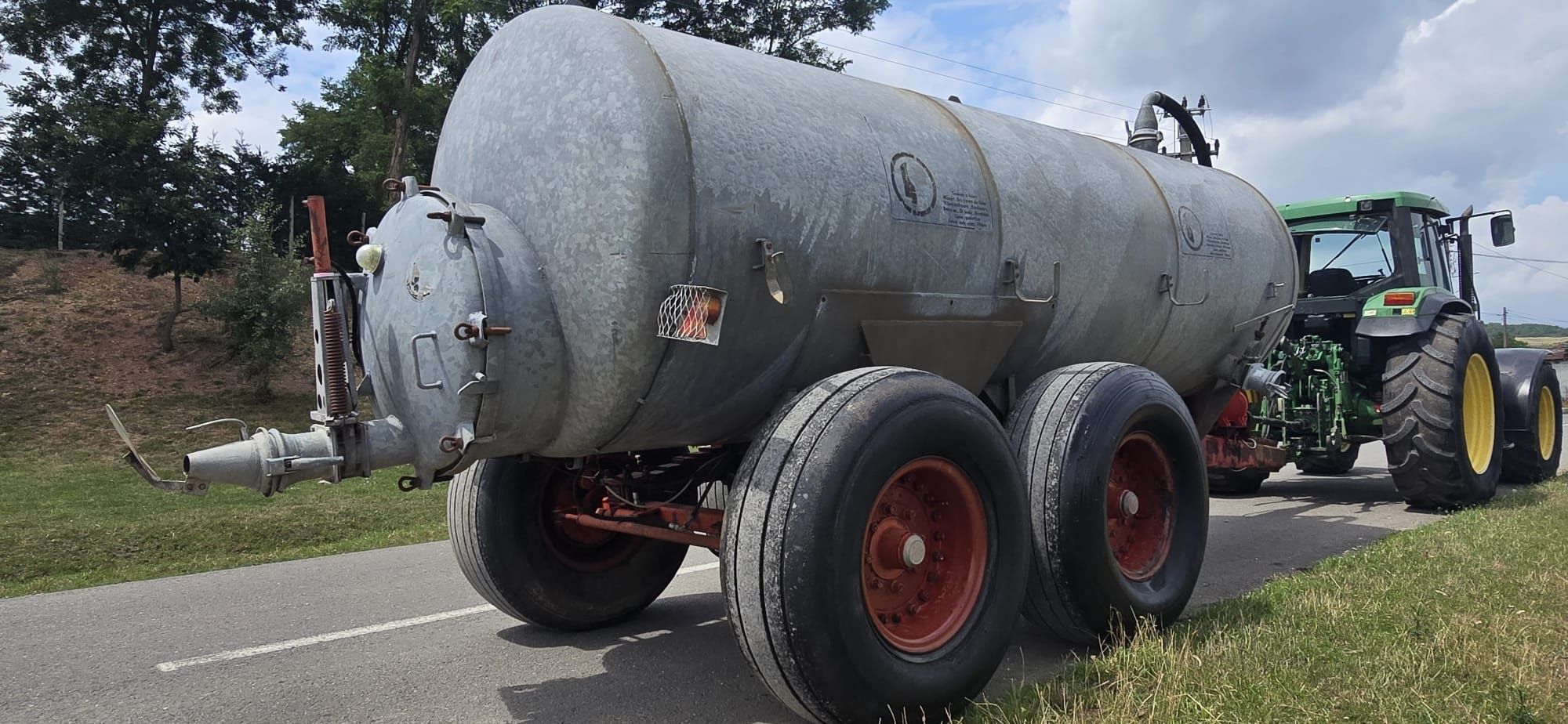 Pompa Vidanja cisterna apa dejecții tractor PICHON 12600 l tandem