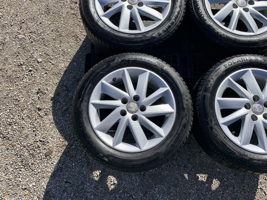 Алуминиеви джанти 15" 5x100+ЗИМНИ ГУМИ-Seat Ibiza,Skoda Fabia,Vw Polo