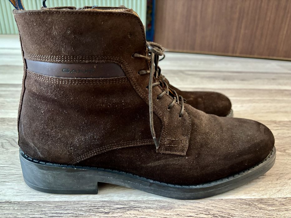 Ghete piele intoarsa Gant, marimea 44