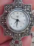 Ceas de mana din argint 925 cu marcasite