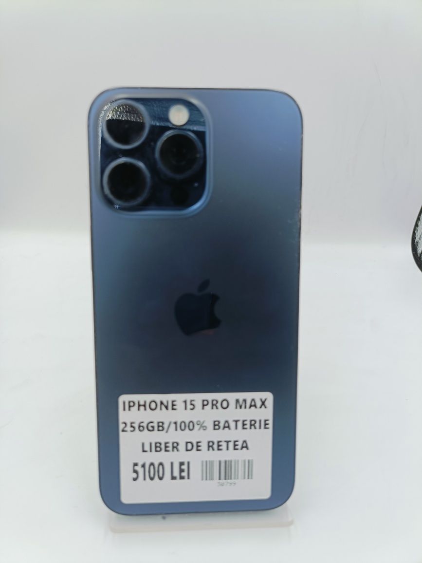 IPhone 15 Pro Max AO30799 256 GB 100% Baterie NeverLock