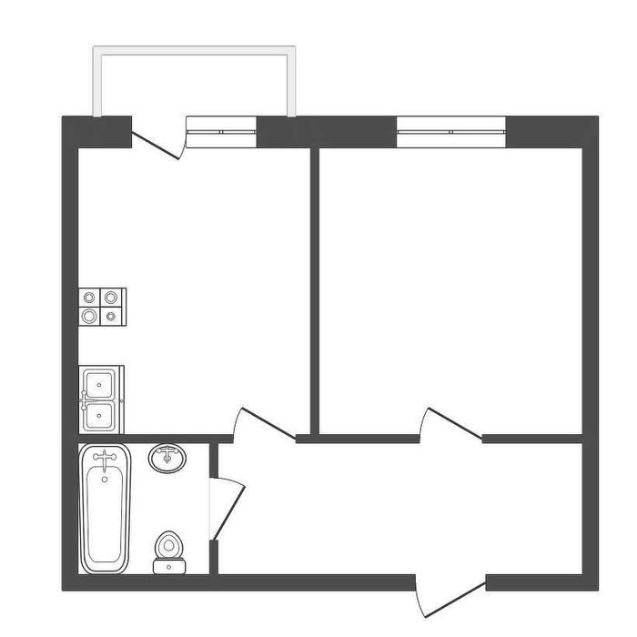 Yu  1 комн 40,74м2 квартира с кадастром NRG Zamon предчистовая отделка