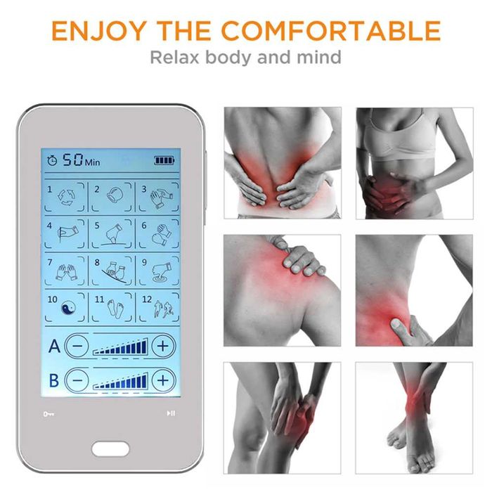 Мускулен стимулатор AresPro, 12 режима, тъч скрийн,, презареждаем