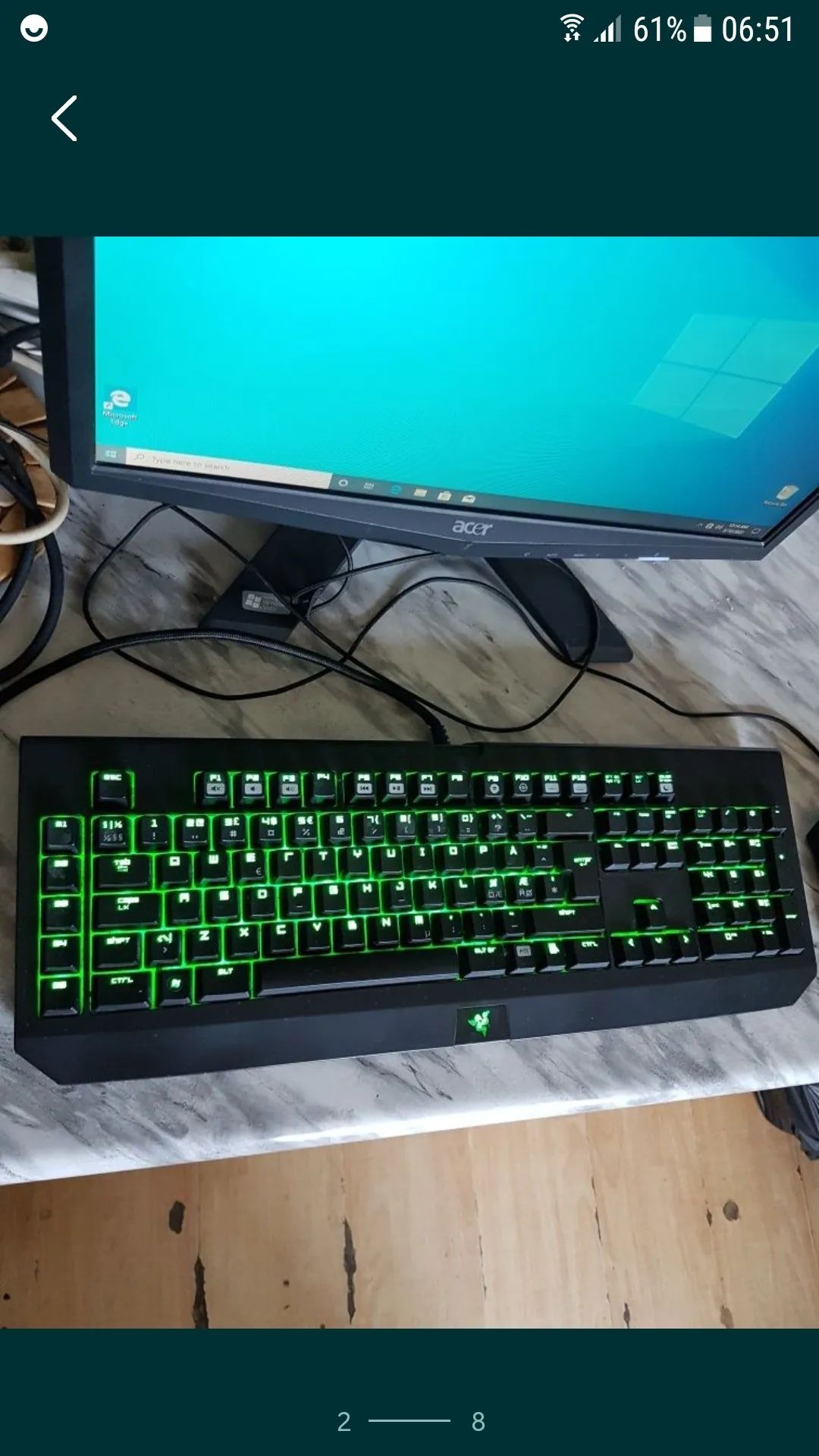 Kit Tastatura Mecanica Razer Blackwidow / Mouse Razer Deathadder Chrom