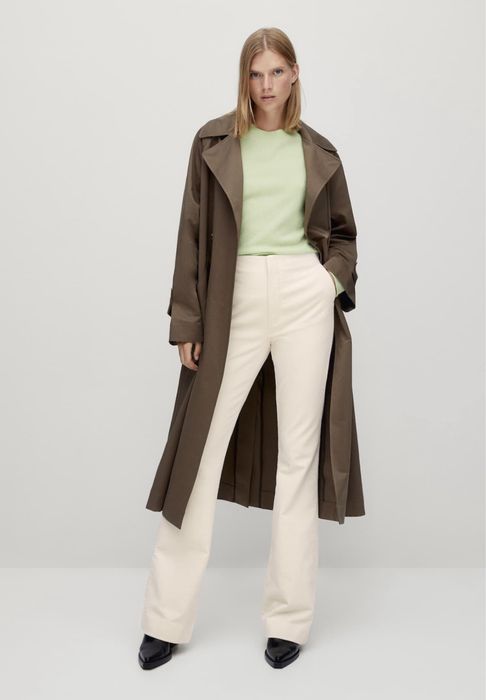 Blugi evazati Massimo Dutti din catifea reiata