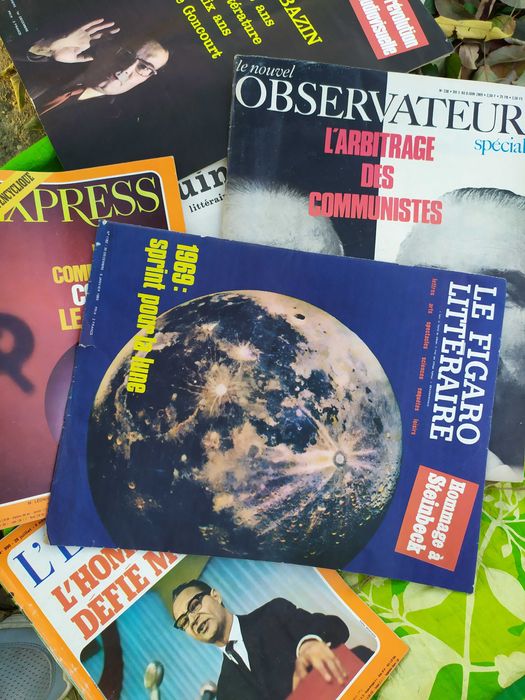 reviste vechi, prima misiune pe Luna si Le Figaro 1969