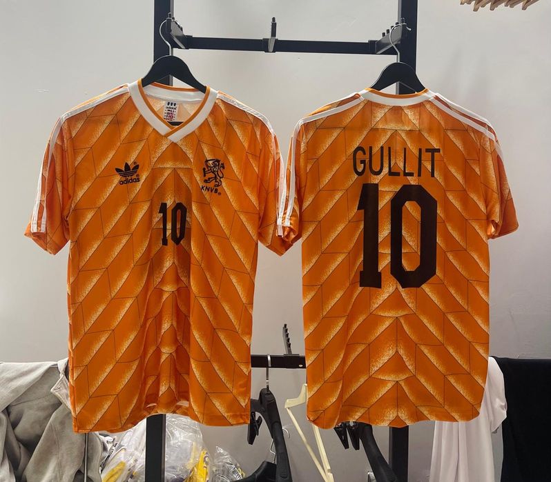 Футболна фланелка на Рууд Гулит и Марко ван Бастен ретро Холандия