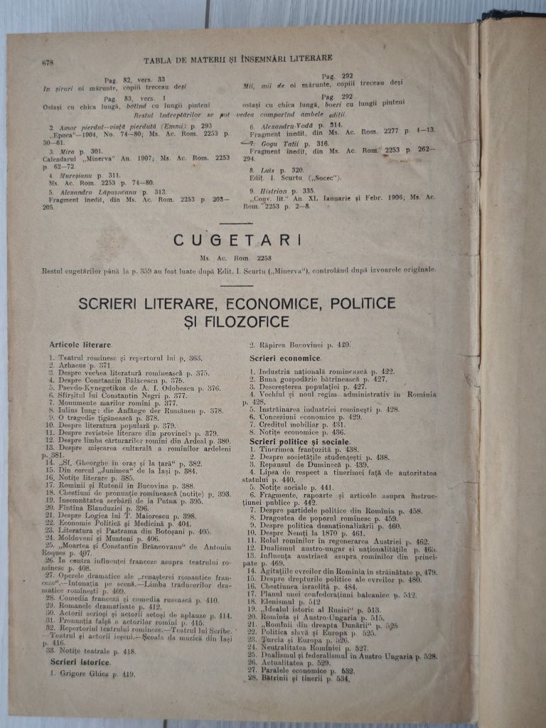 Eminescu, Opere Complete, Prefață A.C. Cuza, Iași,1914