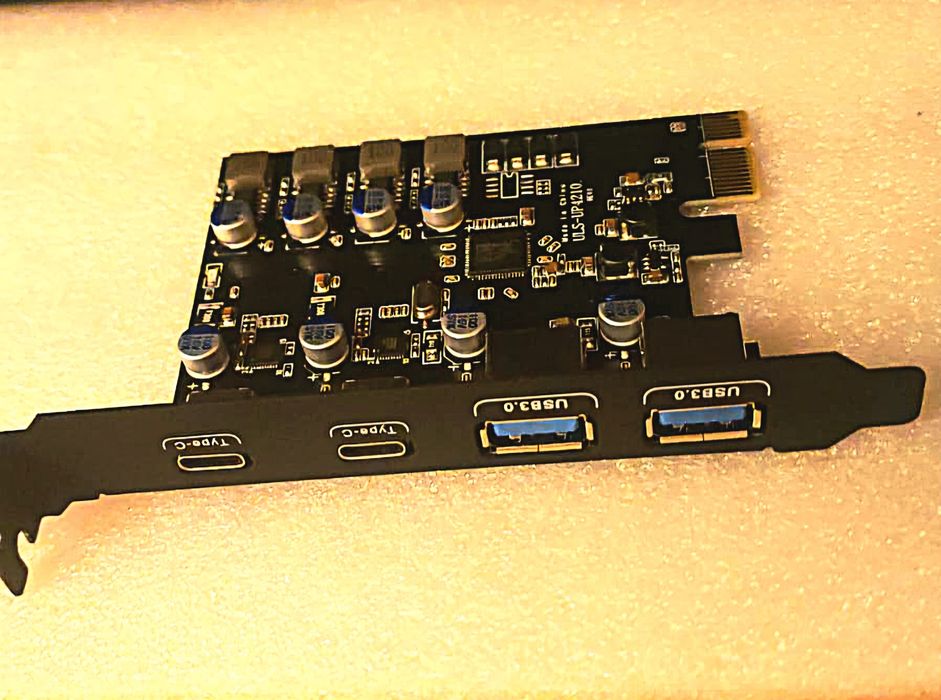 PCI-е към USB 3.0 карта с 4 порта