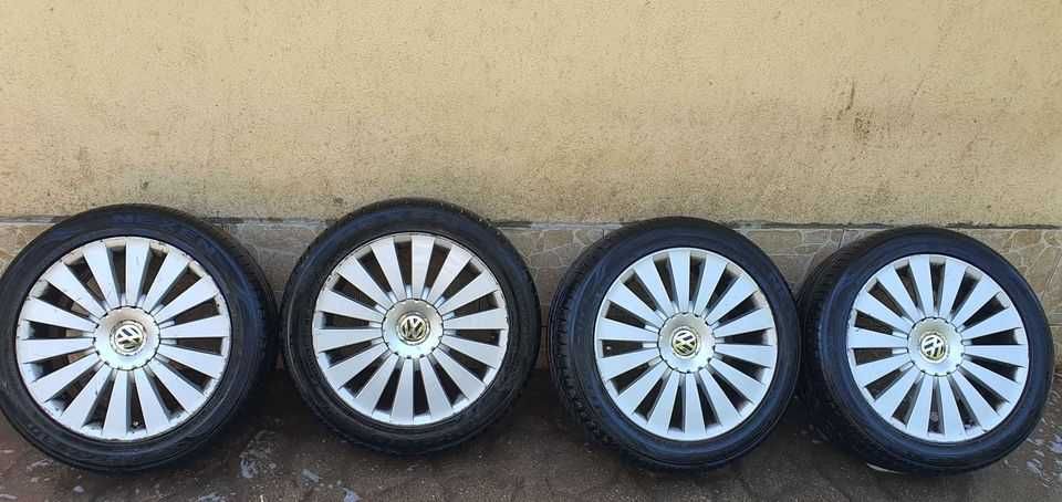 5x Jante originale passat / audi / skoda r17 cu cauciucuri 235/45z/r17