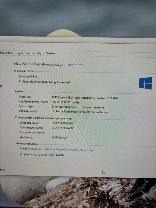 Deskstop Lenovo Thinkcentre M75s Gen 2/ Procesor AMD Ryzen 3 PRO 4350G