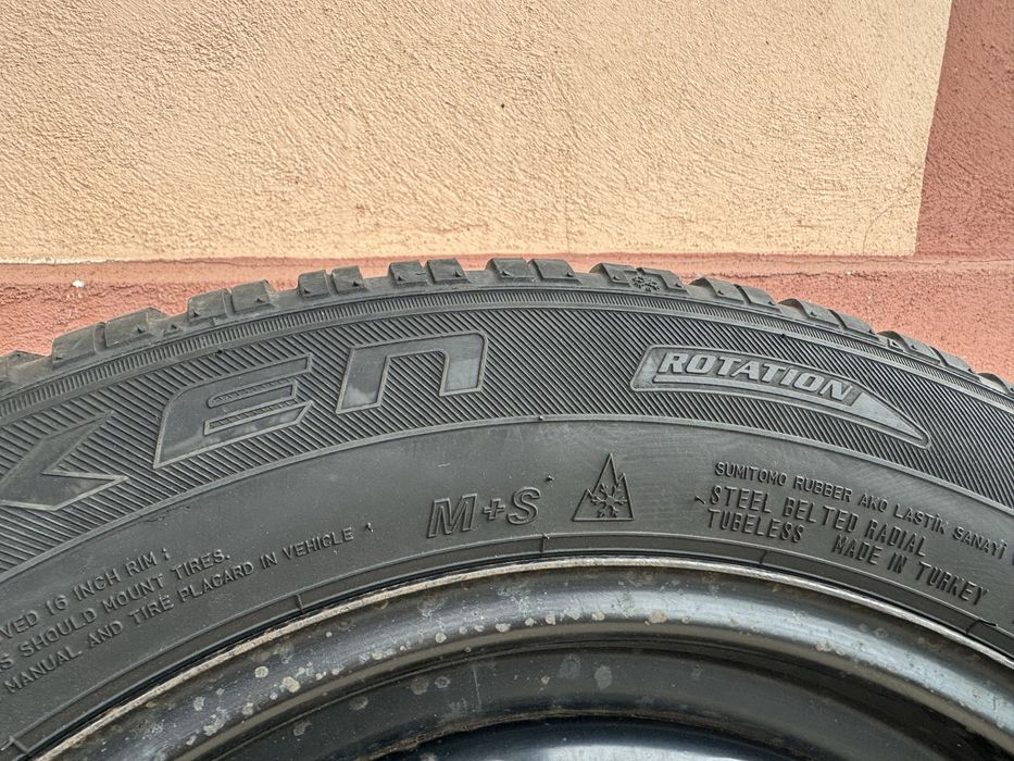 Jante tabla 5x112 cu anvelope iarna 205/55/R16 - Skoda/VW/Seat/Audi