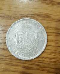 Vând moneda rara 500 lei din 1944 cu chipul Regelui Mihai(Ag)