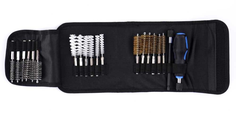 Trusa perii curatare canale injectoare bujii 21 piese (TA4126)