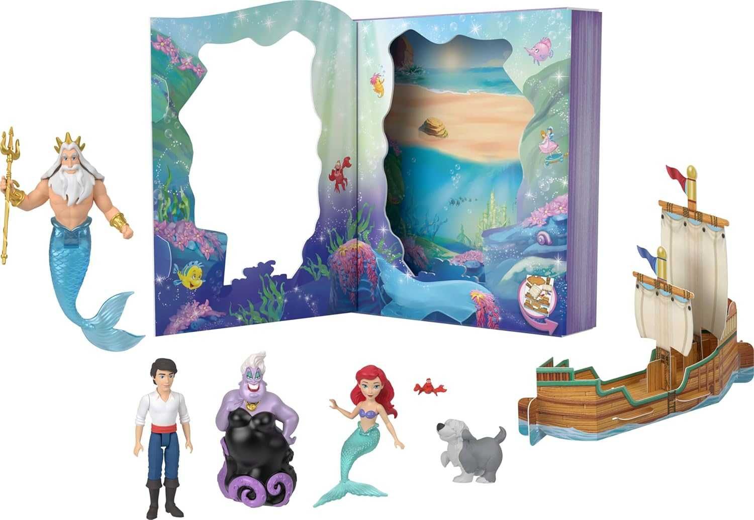 Disney Princess от Mattel, набор «История кукол Ариэль Русалочка»