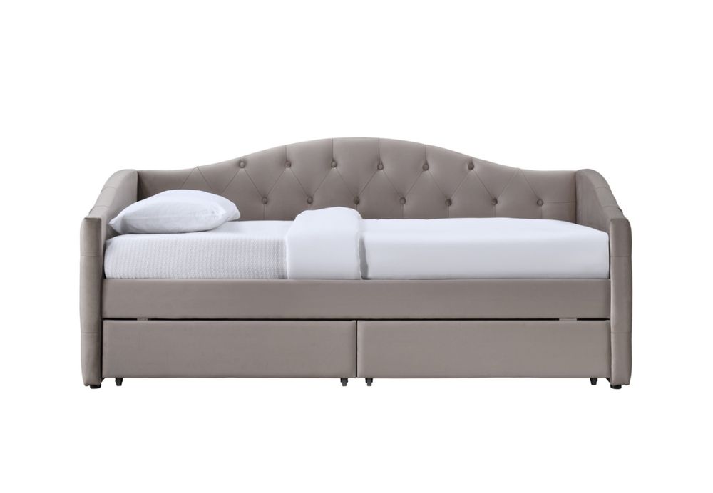 Тапицирано легло Aloha Бежово 90