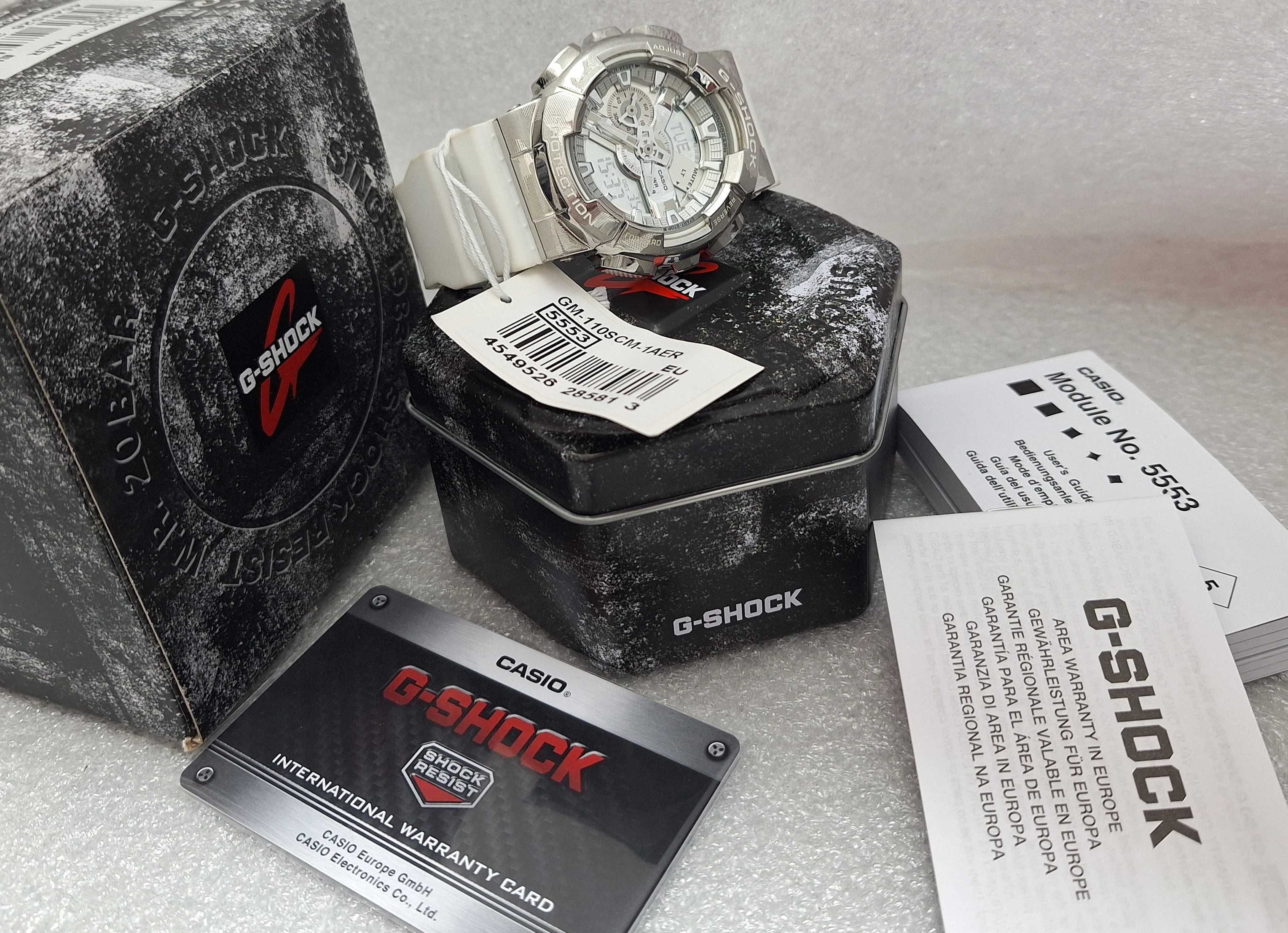 Перфектен! Часовник Casio G-Shock GM-110SCM-1AER УНИСЕКС!