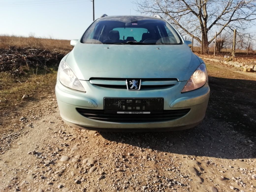 Пежо 307 sw 2002 2.0 HDI 90 hp Peugeot панорама теглич