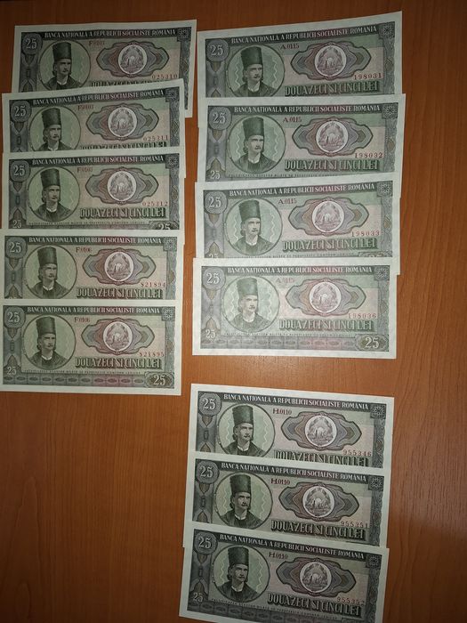 Colecție rară bancnote comuniste România  (an '50-'80) preț unic 4000€