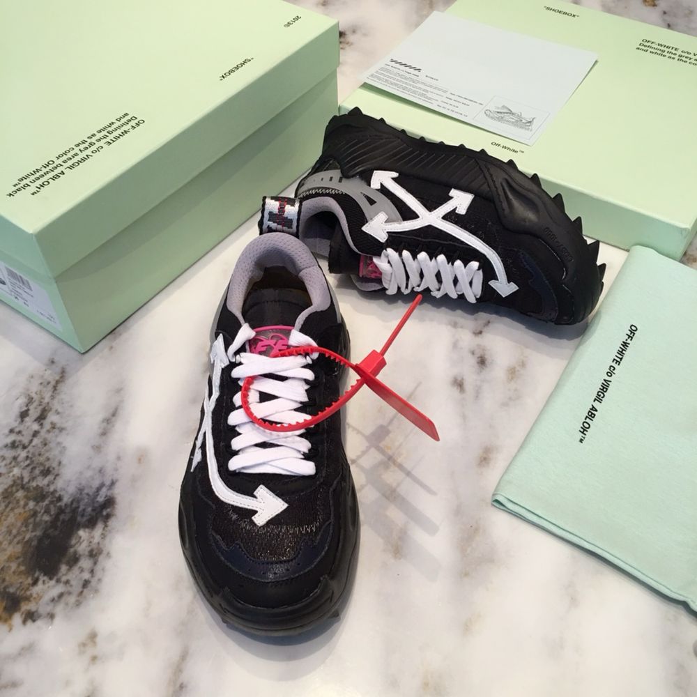 Sneakers OFF White Odsy 1000 , Black Leather Trainers,Poze reale 39-45