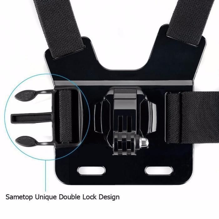 Универсална стойка за гърди за две екшън камери GoPro и др.