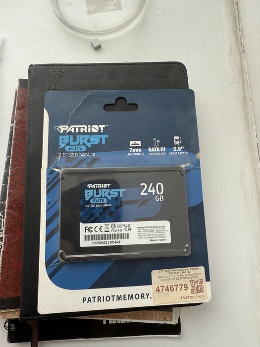 SSD 240GB Patriot — идеальное состояние
