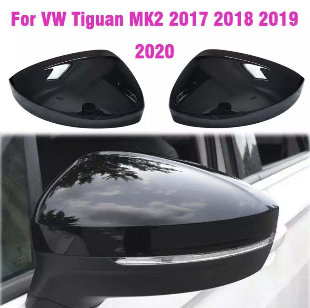 Capace oglinzi VW Tiguan 2020 negru lucios