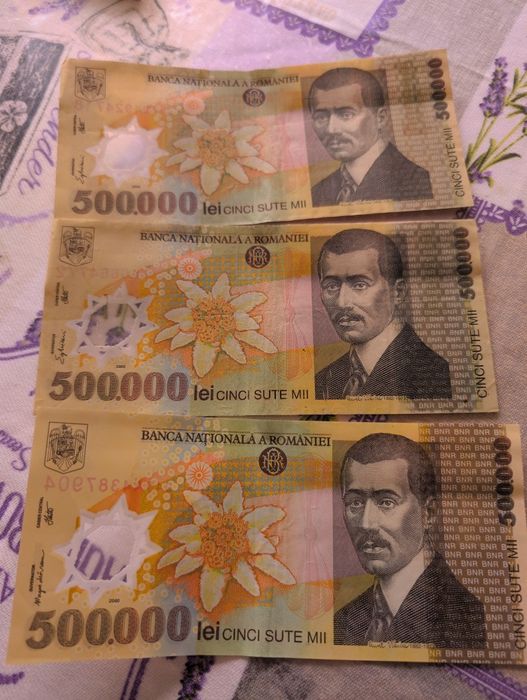 Bancnote 500.000 an 2.000
