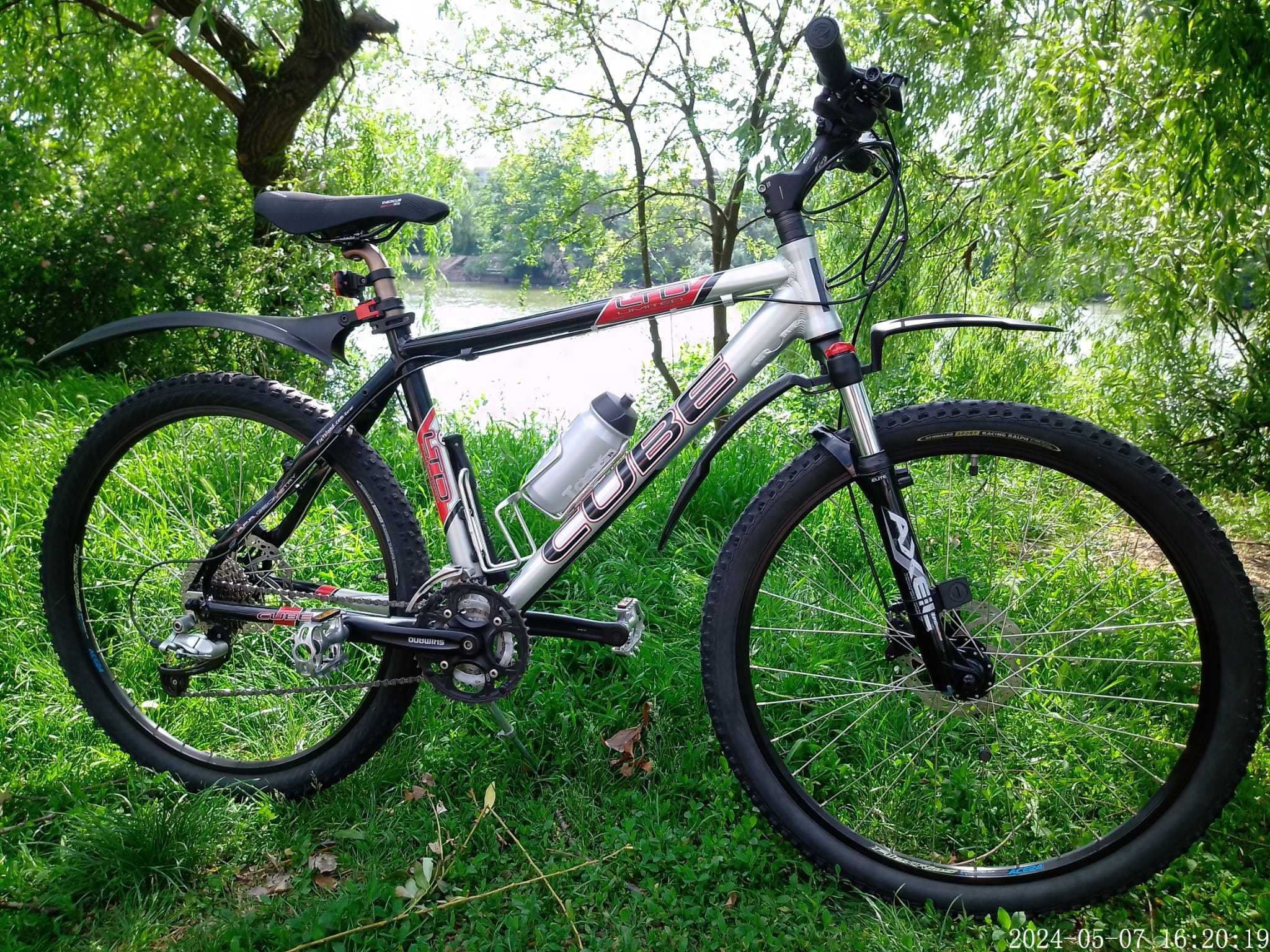 Bicicleta Cube LTD 2, roti 26 inch, full aluminiu, frane disc noi, 27v