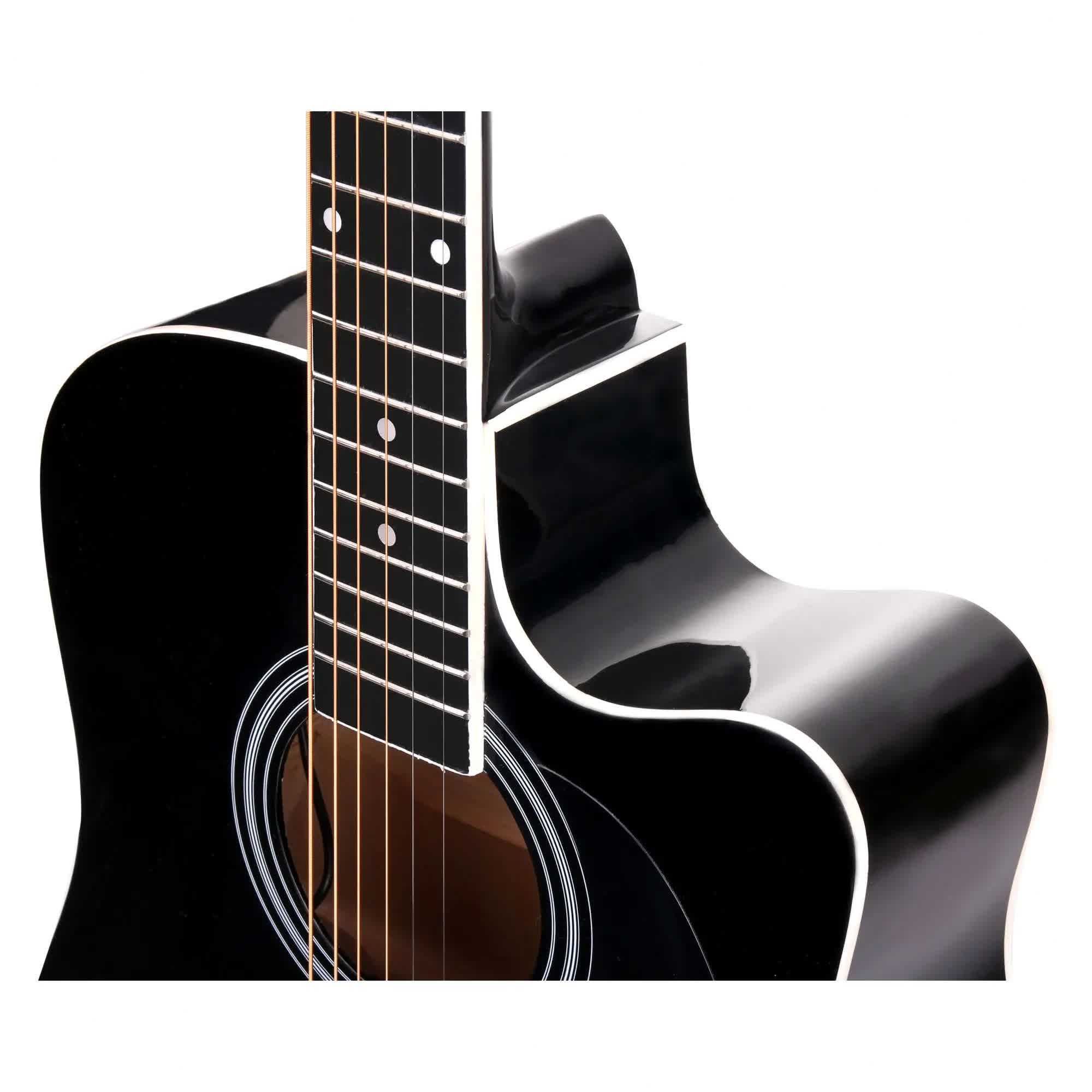 Set chitara electro-acustica acordor integrat Classic Cantabile WS10BK